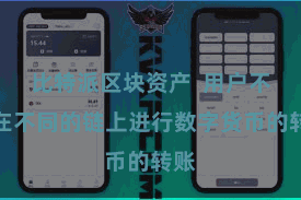 比特派区块资产  用户不错在不同的链上进行数字货币的转账