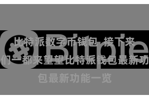 比特派数字币钱包  接下来就让咱们一都来望望比特派钱包最新功能一览